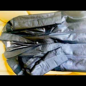 100% Genuine Leather Trench coat